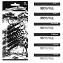 MyLifeUNIT Compressed Graphite, Square Drawing Pencils for Artists, Pack of 6 (2H, HB, 2B, 4B, 6B and 8B)