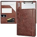 Mymazn Small Clipboard Padfolio for Women Fits 5x8 Inch Writing Pads