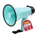 MyMealivos 20W Megaphone Bullhorn, Built in Siren & 240s Recording, 5.4"×8.6" Portable Megaphone with Volume Control Cover Up to 300 feet+ for Indoor and Outdoor Activities