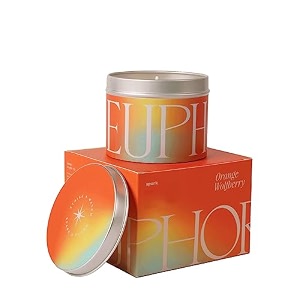 mymuse spark candles orange wolfberry scent  soy wax candles  aromatherapy reduces stress and boosts relaxation  single wick