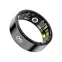 MYNK Alpha Smart Ring for Men &amp; Women | Health &amp; Fitness Tracker | Stress &amp; Sleep Monitoring | Track Steps, Calories, HRV, HR, SPO2 | Waterproof | Black, Size 9