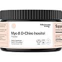 Myo-Inositol & D-Chiro Inositol Supplement Powder for Women | Hormonal Balance & Healthy Ovarian Function Support | Vitamin B8 | Great Alternative to Capsules | 40:1 Ratio | 30 Servings