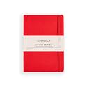 myPAPERCLIP Limited Edition A5 Checks/Square Grid Notebook | 192 Pages, 100 GSM, Soft Cover, A5 (5 .83 x 8.27 in) | Flat Lay Design | Bookmark, Elastic Closure | Ruby