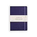 myPAPERCLIP Limited Edition A5 Checks/Square Grid Notebook | 192 Pages, 100 GSM, Soft Cover, A5 (5 .83 x 8.27 in) | Flat Lay Design | Bookmark, Elastic Closure | Aubergine