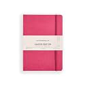 myPAPERCLIP Limited Edition A5 Checks/Square Grid Notebook | 192 Pages, 100 GSM, Soft Cover, A5 (5 .83 x 8.27 in) | Flat Lay Design | Bookmark, Elastic Closure | Raspberry