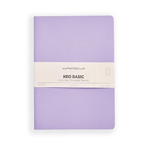 mypaperclip neobasic b5 ruled notebook  160 pages 80 gsm 250 gsm soft cover b5 693 x 984 in  purple