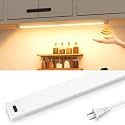 MYPLUS 16 Inch Under Cabinet Lights with Hand Wave,Plug and Play