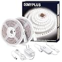 MYPLUS White LED Strip Lights 32.8ft, 6000K Dimmable Tape Light, 1520 LM