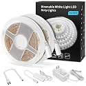 MYPLUS 50FT White LED Strip Lights, Dimmable LED Tape Light 6500K Bright Daylight White, Flexible Under Cabinet Lights with 900 LEDs and UL Listed Safety Power Supply for Room,Kitchen and décor