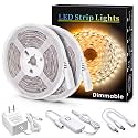Under Cabinet LED Lighting, 32.8ft Dimmable Strip Lights, 3000K 1640LM