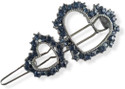 Myra Collection 1 PCS Style Rhinestone Metal lock hair pin for Fashion Girls & Women.(STYLE 3) Hair Pin (Blue)