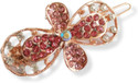 Myra Collection 1 Piece Korean Style Rhinestone Metal Lock Hair Pin for Girls & Women(SYLE - 2) Hair Pin (Gold)
