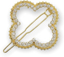 Myra Collection Hair Clips for Women rhinestone Crystal Metal Hair Pins pack of 1 Hair Pin (Gold)