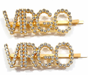 myra collection word letter stylish fancy jewellery hair accessories for women hair pin gold