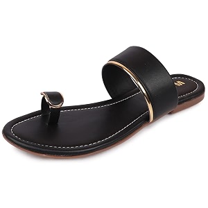 MYRA Womens Solid Toe-ring Casual Flat Chappal