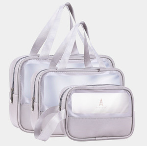 mysashop cosmetic pouch silver