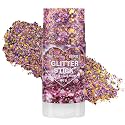 Mysense Halloween Glitter Stick,Black Purple Orange Face Hair Body Glitter