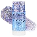 Mysense Holographic Sky Blue Face Hair Body Glitter Stick for Women Kids