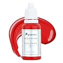 Mysense Red Face Body Paint,Water Based Washable Face Paint,Non-toxic Cream Body Paint for Adults and Children Halloween Costume SFX Cosplay Clown Devil Makeup,0.6oz