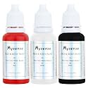 Mysense Red White and Black Face Body Paint Kit,Clown Makeup Set,Water Based Washable Face Paint,Non-toxic Cream Body Paint for Adults and Children Halloween SFX Cosplay Skull Makeup,0.6oz/pc