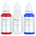 Mysense Red White and Blue Face Paint,Patriotic USA Flag Makeup,4th of July Outfit Accessories,Water Based Non-toxic Cream Body Paint for Adults and Kids Halloween SFX Cosplay Clown Makeup,0.6oz/pc