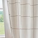 MYSKY HOME Brown Plaid Blackout Curtains for Bedroom and Living Room