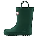 mysoft Kid Rain Boots Toddler Rubber Waterproof Boot Boy Girl with Handle
