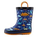 mysoft Kid Rain Boots Toddler Rubber Waterproof Boot Boy Girl with Handle