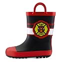 mysoft Kid Rain Boots Toddler Rubber Waterproof Boot Boy Girl with Handle