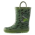mysoft Kid Rain Boots Toddler Rubber Waterproof Boot Boy Girl with Handle