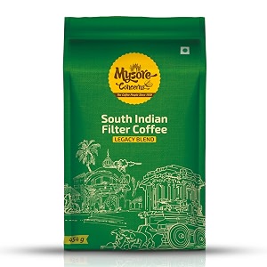 mysore concerns  legacy blend  ground coffee  south indian filter  100 pure coffee  454 grams  freshly roasted pack of 3