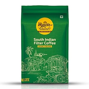 mysore concerns  legacy blend  ground coffee  south indian filter  100 pure coffee  454 grams  freshly roasted pack of 5