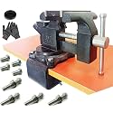 MYTEC 2-In-1 Work Bench Vise, Upgraded Multi-Purpose Table Vice, Universal Rotate 270°Work Clamp-On Vise, 4.5" black