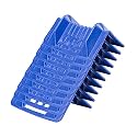 Mytee Products (10 Pack) 4" x 4" x 10" Blue Corner Protector V Shaped Flatbed Edge Guards with Carrying Case - Cargo Load Corner Edge Protector and Tie-Down Strap Guard for Flatbed