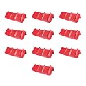 Mytee Products (10 Pack Red Corner Protector V Shaped Edge Guard 8" x 8" x 24" Inches