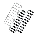 Mytee Products 10 Pack Strap Winder for Flatbed Trailer Winches - Black Quick Hand Strap Roller for Truckers - Winch Strap Winder for Winding - Flatbed Accessories