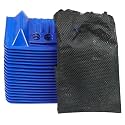 Mytee Products (20 Pack 4" x 4" x 10" Blue Corner Protector V Shaped Flatbed Edge Guards with Carrying Case - Cargo Load Corner Edge Protector and Tie-Down Strap Guard for Flatbed