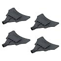 4 Pack V-Shaped Replacement Head for 8ft Corner Protector Handle - Black