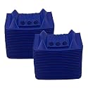 Mytee Products (40 Pack) 4" x 4" x 10" Blue Corner Protector V Shaped Flatbed Edge Guards with Carrying Case - Cargo Load Corner Edge Protector and Tie-Down Strap Guard for Flatbed