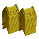 Mytee Products 40 Pack 4" Edge Protectors for Flatbed Trucks with Carrying Case - Ratchet Strap Corner Protectors Fits 2" 3" &amp; 4" Winch Strap - Cargo Load Corner Guards for Tie-Down Accessories