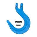 Mytee Products 5/8" Grade 100 Clevis Foundry Hook - WLL 22,600 LBS - Sky Blue Clevis Hook for Towing, Lifting & Rigging