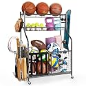 Mythinglogic Rolling Sports Equipment and Toy Organizer for Garage