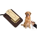 Mythrojan Brass and Steel Pet Training Clicker Puppy Dog Training Cricket Clicker U.S. Engraved WII Military Gear Metal Clicker (Clicker with Leather Gripper)