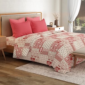 mytrident bedsheet for double bed king size 10834 x 10834  agatha red