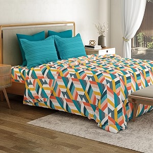 mytrident bedsheet for double bed king size 10834 x 10834  kimberly blue