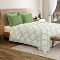 Mytrident Bedsheet for Double Bed King Size |108" x 108" | Harper Green