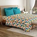 Mytrident Bedsheet for Double Bed Queen Size |90 Inches x 100 Inches | Kimberly Blue
