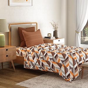 mytrident bedsheet for single bed cotton  6034 x 9034  kimberly brown