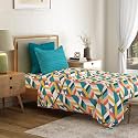 Mytrident Bedsheet for Single Bed Cotton | 60" x 90" | Kimberly Blue