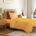 Mytrident Bedsheet for Single Bed Cotton | 60" x 90" | Blair Ochre